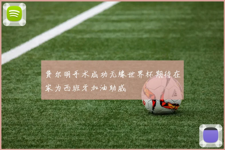 费尔明手术成功无缘世界杯期待在家为西班牙加油助威
